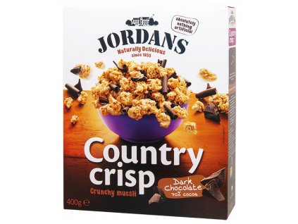 Country Crisp Dark Chocolate - Cereálie s hořkou čokoládou 400g Jordans