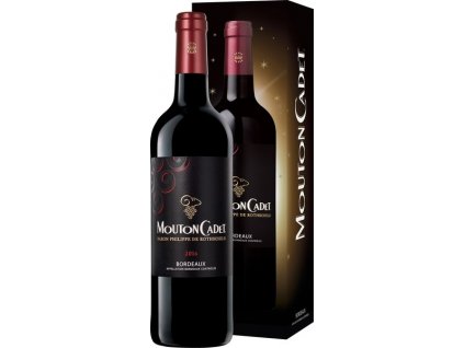 BPdR Mouton Cadet Bordeaux Rouge AOC 0,75L, dárkové balení