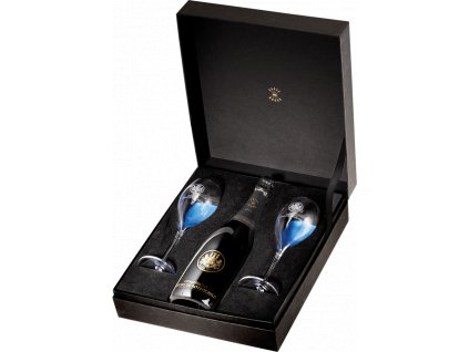 Champagne Barons de Rothschild Brut v romantickém dárkovém balení se 2 sklenicemi 0,75l