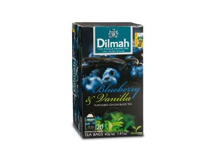 Čaj černý borůvka + vanilka 20sáčků DILMAH
