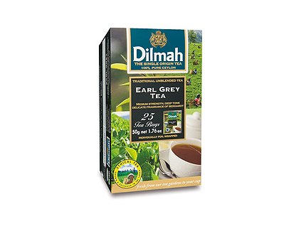 Čaj černý Earl Grey 25sáčků DILMAH