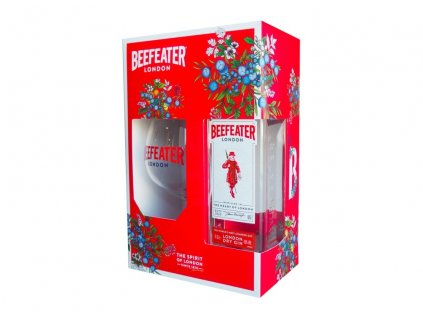 Beefeater Gin 40% 0,7 l (dárkové balení 1 sklenička)