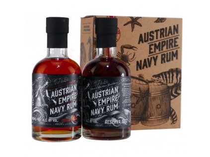 austrian empire navy reserve 1863 rum solera navy rum 18yo 2x02l