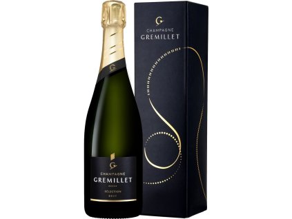 Dárkové balení Champagne Gremillet Brut Sélection v kartonku 0,75 l