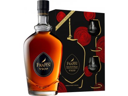 Cognac Frapin VSOP 40% 0,7 l (dárkové balení 2 skleničky)