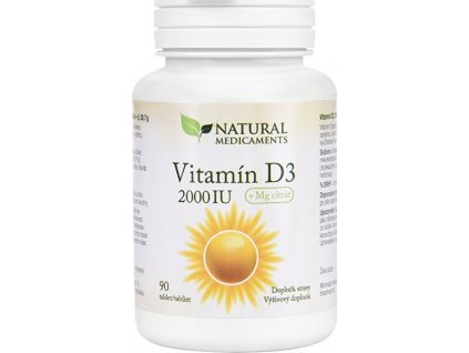 Natural Medicaments Vitamín D3 2000 IU 90 tablet