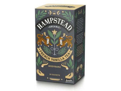 Hampstead Tea London BIO cerny caj s vanilkou 20ks 2