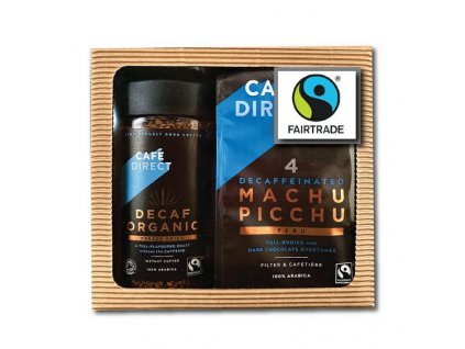 Cafedirect darkovy balicek BIO instantni kava bez kofeinu 100g a Machu Picchu mleta kava bez kofeinu 227g fairtrade 1