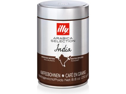 Káva Illy Monarabica India zrnková 250g dóza