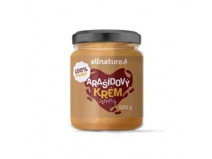 Arašídový krém jemný 500g Allnature