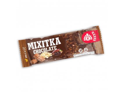 Mixitka pečená ovesná tyčinka bez lepku s příchutí čokolády 43g Mixit1