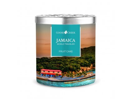 Svíčka Goose Creek World Traveler Jamaica Fruit Cake Ovocný koláč 411g střední