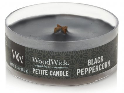 Svíčka WoodWick Black Peppercorn Černý Pepř 31g petite