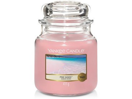 Svíčka Yankee Candle Pink Sands Růžový písek 411g střední