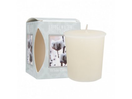 Votivní Svíčka Bridgewater Candle Company White Cotton Čisté prádlo 56 g