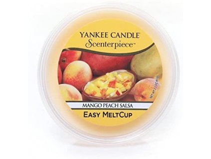 Vonný Vosk Yankee Candle Scenterpiece Easy MeltCup Wax Mango Peach Salsa Salsa z Manga a Broskví Kalíšek Do Elektrické Aromalampy 61g