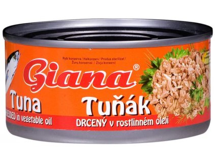 Tuňák drcený v rostlinném oleji 185g Giana