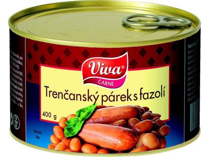 Trenčanský párek s fazolí 400g Viva