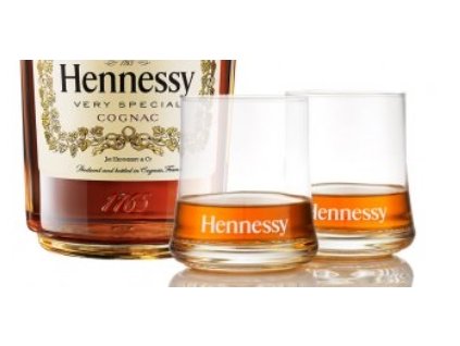 Sklenice Hennessy 2x0,2l