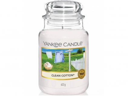 6347 6 yankee candle clean cotton velka