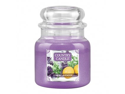 Svíčka Country Candle Lemon Lavender - Citronová levandule 453g střední
