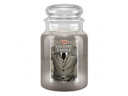 Svíčka Country Candle Grey - Pan Grey 680g velká