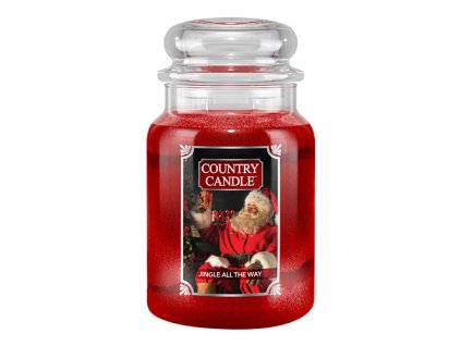 Svíčka Country Candle Jingle All The Way - Rolničky 680g velká