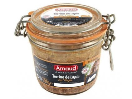 Kraličí terina s Tymiánem ve skle 280g Arnaud