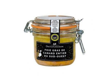 Kachní Foie Gras z Jihozápadu Francie v celku ve skle 180g Ducs de Gascogne