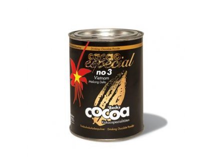 Becks Cocoa BIO rozpustná čokoláda ESPECIAL No. 3 z Vietnamu 75% - v plechovce 250g