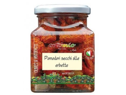 Ortomio Sun-dried rajčata marinovaná s bylinkami - ve skle 314ml