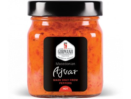 Gurmano Ajvar HOT pálivý - ve skle 300g