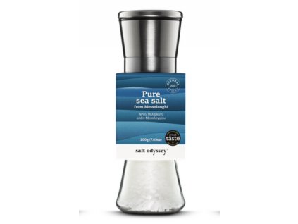SALT ODYSSEY Keramický mlýnek s mořskou solí Natural 200g