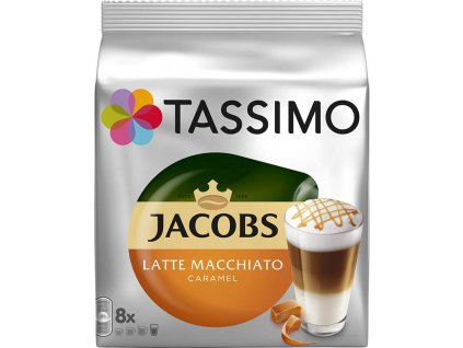 Kávové Kapsle Tassimo Jacobs Latte Macchiato Caramel kapsle - 8ks