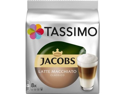 Kávové Kapsle Tassimo Jacobs Latte Macchiato Classico kapsle - 16ks 264g