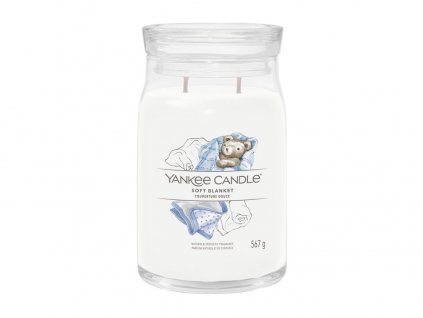 Svíčka Yankee Candle Signature - Soft Blanket - Jemná přikrývka 567g velká