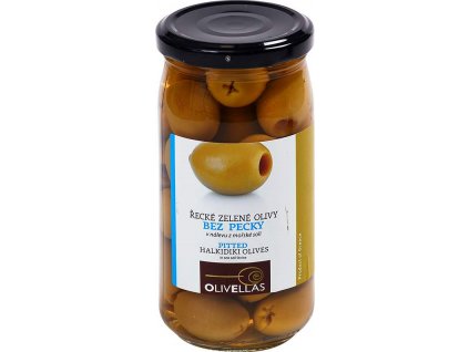 Olivellas Olivy zelené bez pecky 380g