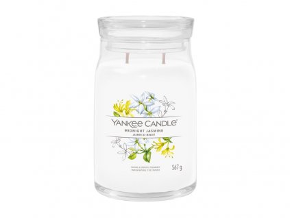 Svíčka Yankee Candle Signature  MIDNIGHT JASMINE - Půlnoční jasmín 567g velká