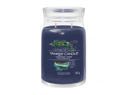 Svíčka Yankee Candle Signature  LAKEFRONT LODGE - Chata u jezera  567g velká