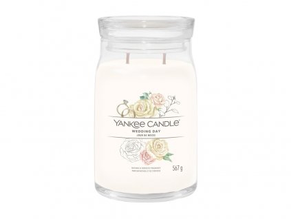 Svíčka Yankee Candle Signature  WEDDING DAY - Svatební den 567g velká