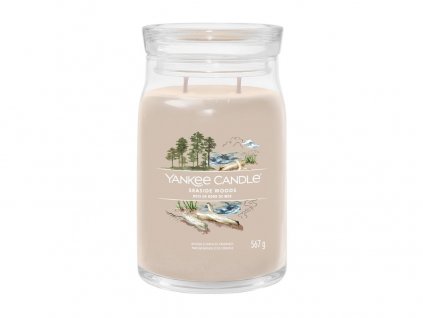 Svíčka Yankee Candle Signature SEASIDE WOODS - Přímořská dřeva  567g velká