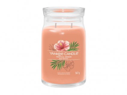 Svíčka Yankee Candle Signature  TROPICAL BREEZE - Tropický vánek  567g velká