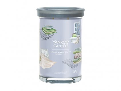 Svíčka Yankee Candle Signature A CALM & QUIET PLACE - Klidné a tiché místo 567g TUMBLER V