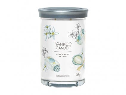 Svíčka Yankee Candle Signature BABY POWDER - Dětský pudr   567g TUMBLER VELKÝ