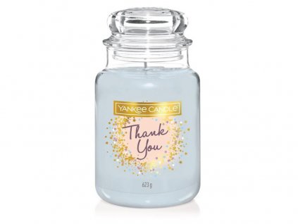 Svíčka Yankee Candle Thank You - Děkuji 623g velká