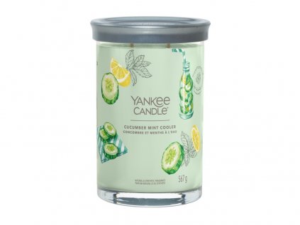 Svíčka Yankee Candle Signature  CUCUMBR MINT COOLER - Okurková limonáda s mátou  567g TUM