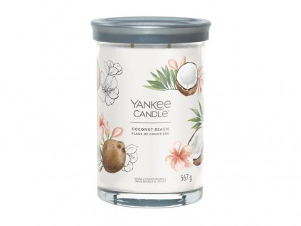 Svíčka Yankee Candle Signature COCONUT BEACH - Kokosová pláž 567g TUMBLER VELKÝ