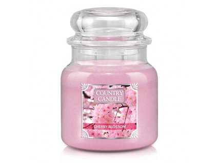 Svíčka Country Candle Cherry Blossom - Třešňový květ 453g střední