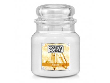 Svíčka Country Candle Cheers - Na zdraví 453g střední