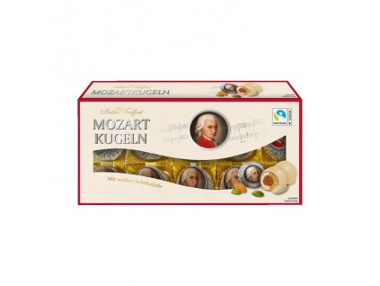 mozart koule s bilou cokoladou 200g